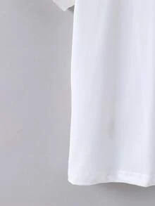 1 pieza Camiseta de manga corta de verano para niño con estampado de pesca "Dad's Fishing Buddy", 180g, 100% algodón - Blanco - Ver 5