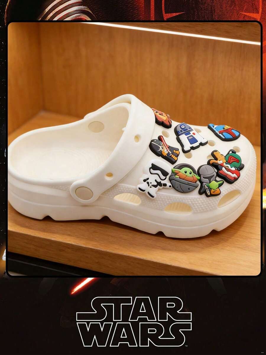 Disney 8 Sets Of Yoda-Themed DIY Shoe Accessories And PVC Surface Decorations Are Highly Popular Among Both Men And Women. They Are Suitable For Sandals, Shoes, Bracelets And Wristbands, And Can Also Be Given As Gifts On Festivals And Parties. - Master - View 1