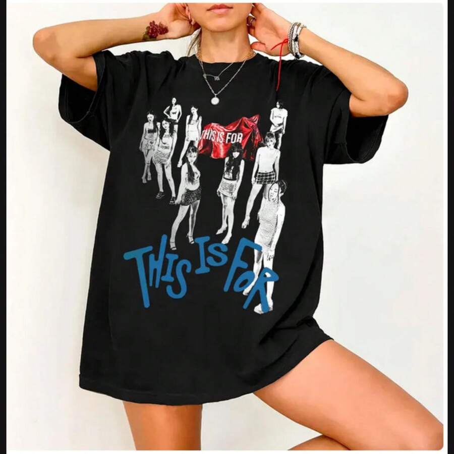 Retro Twice This Is For World Tour Shirt - Black - View 1