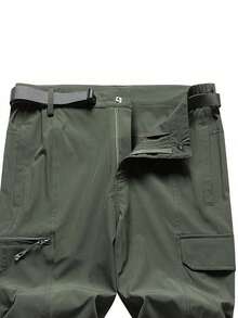 Men's Outdoor Spring/Summer Hiking Quick-Dry Pants, Father's Day. The Size Is Slightly Small. It Is Recommended To Order A Size Larger. Sports - Army Green - View 6