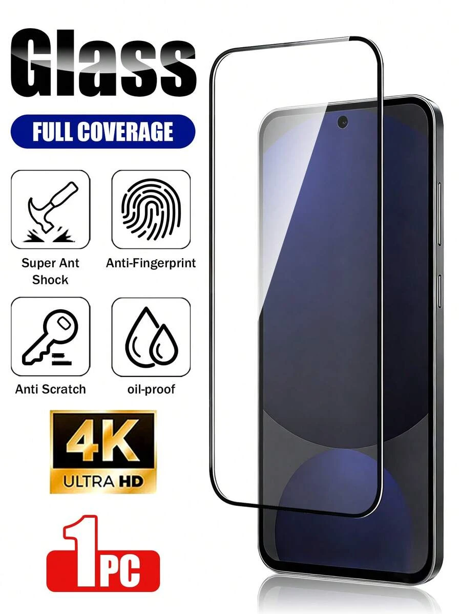 适用于三星Galaxy S系列的高清屏幕保护膜,支持0.2秒指纹解锁,兼容三星Galaxy S2 Ultra/26+/26/Galaxy S25 Ultra/S25+/S25/S24 Ultra/24 Plus/24/23/22/21,全屏覆盖,防指纹、防摔、防刮花、无气泡,是生日、送给家人和朋友的绝佳礼物,智能手机屏幕保护膜,手机配件 - 無色 - 查看 1