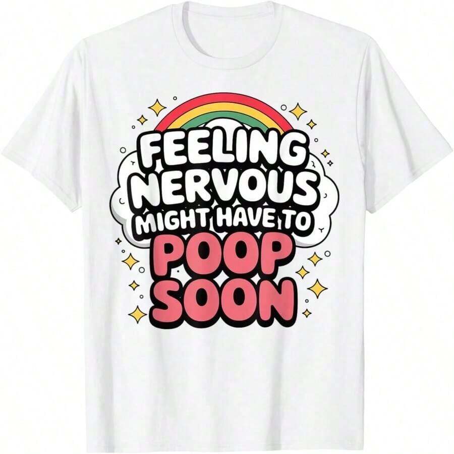 90s Graphic Tee With A Funny Raccoon Meme, "Physically Thicc" Style. - 白色 - 查看 1