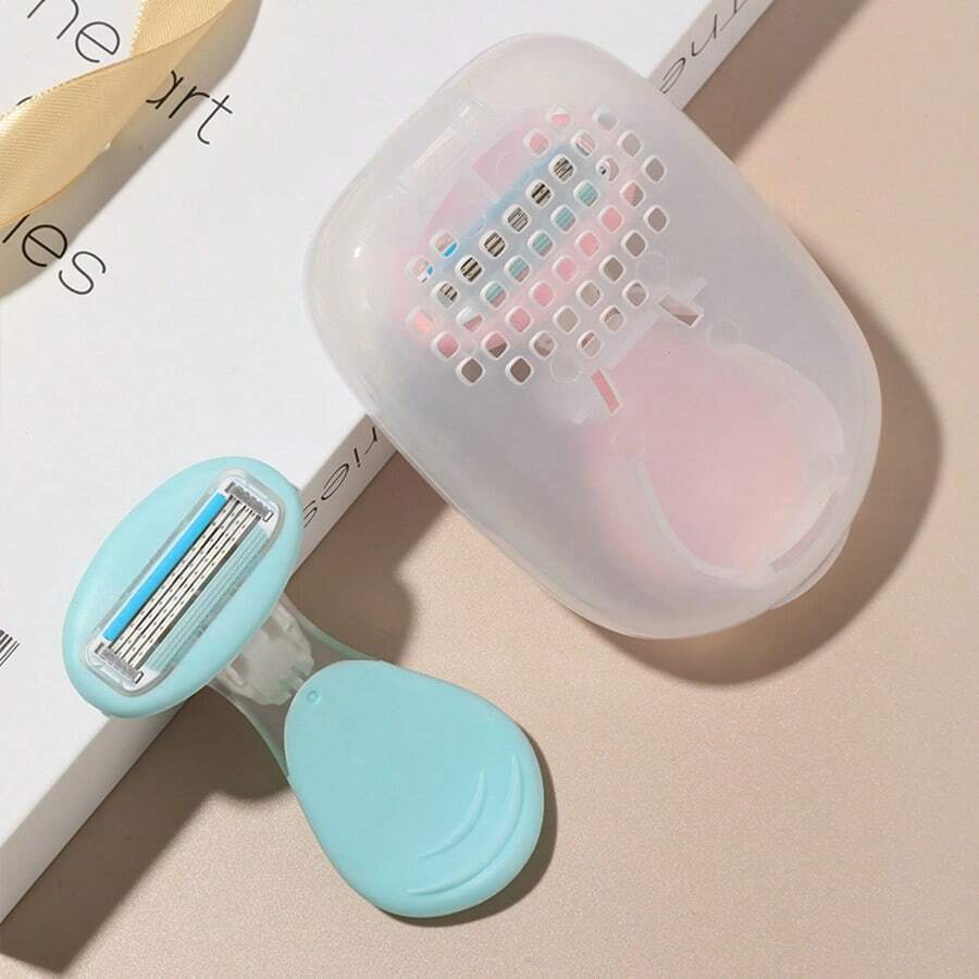 Women's Manual Hair Removal Razor, Available In Pink And Blue, For Underarms, Legs, And Bikini Area - Upgraded Version - View 1