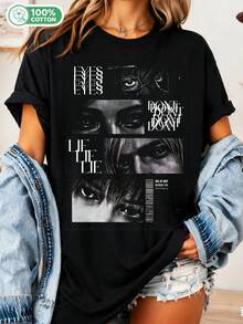 Women T-Shirts - Black - View 6
