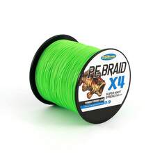Dây câu PE bện 4 sợi bền chắc, dài 500m/547yd, độ bền kéo 6-60lbs, ném mượt mà, siêu bền, chống mài mòn, thích hợp cho câu cá biển, câu cá trên bờ, câu cá bằng mồi giả, là vật dụng cần thiết cho câu cá. - 4 màu xanh lá cây - Xem 30