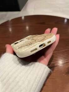 人像印花奶油色波浪边亮面彩绘防震手机壳 - 彩色 - 查看 5