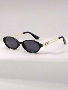 1pc Ladies' Eye Vintage Fashionable Fashion Glasses, Suitable Catwalk, Beach Party, Street Style - 豹紋 - 查看 4