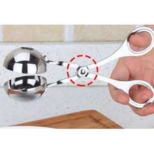 Stainless Steel Meatball Maker, Meatball, Meat Patty, Rice Ball, Fish Ball Kitchen Tools, Dumpling Shaper, Ice Cream Scoop, Kitchen Gadgets - Meatball Sandwich - View 6