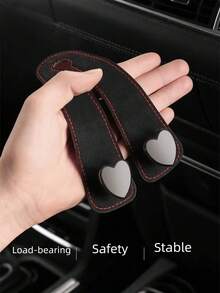 Heart-Shaped Car Seat Headrest Hook, Dual-Hook Design, Universal Rear Seat Storage Rack, Car Accessories - A - View 4