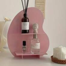 Hộp đựng đồ để bàn 2 tầng bằng acrylic sang trọng - Trưng bày nghệ thuật cho mỹ phẩm, nước hoa và tinh dầu thơm - Trắng/Đen - Nhiều màu - Xem 6