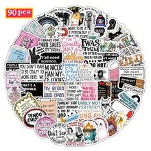90 Pcs Funny Roast Stickers – Relatable Sarcastic Quotes For Young People, Waterproof & UV-Resistant For Kindle, Laptop, Cups & Journal Decoration, Scrapbook Supplies, Office Desk Accessorries, Student Essentials - Multicolor - View 10
