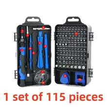 Kit de Ferramentas Definitivo para Reparo Automotivo com 115/46 peças - Conjunto Premium de Chave de Catraca Torqueadora e Chave de Fenda - Solução Super Portátil e Completa para Manutenção de Carros, Bicicletas e Motocicletas - Multicolorido - Ver 10