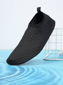 Giày lội nước ngoài trời dành cho nam, giày đi biển thoáng khí chống trơn trượt, giày đi biển lướt sóng bơi lội, giày đi bộ đường dài dưới nước, giày chạy bộ thường ngày và giày câu cá. - màu đen - Xem 7
