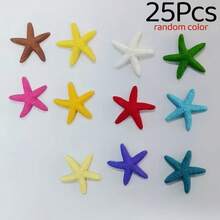 树脂海星摆件，可爱小海星，1.18英寸海星形状，适用于婚礼、节日装饰、家居摆设和手工工艺品 - 星星 - 查看 14