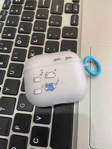 Ốp lưng Apple hình cá dễ thương, tương thích với Apple 1/2/3/4/5, ốp silicon mềm mờ bán trong suốt với vòng treo màu xanh dương. - Nhiều màu - Xem 2