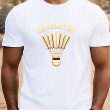 Printed T-Shirt For Men And Women - 白色 - 查看 1