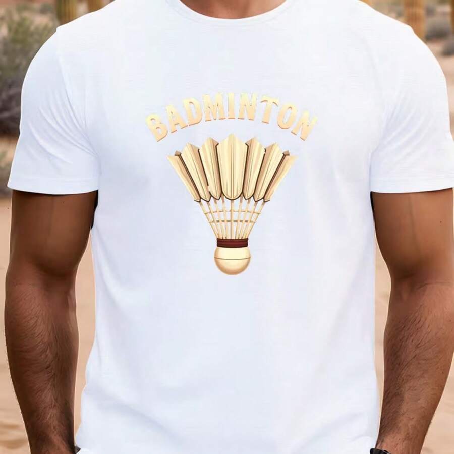 Printed T-Shirt For Men And Women - 白色 - 查看 1