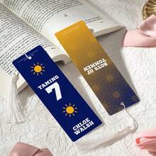 2pcs PET Pattern Printed Bookmarks, Exquisite Waterproof, Practical, Unique Pattern Design, Add Fun To Reading, Perfect Gift For Back To School, Valentine's Day (Random Color Tassel) - Multicolor - View 8