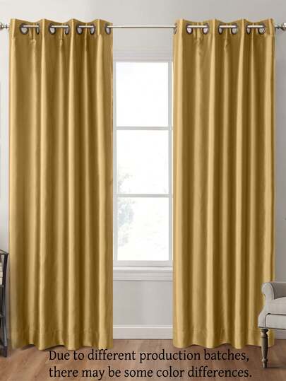 1 Piece Plain Blackout & Thermal Insulated Window Curtain