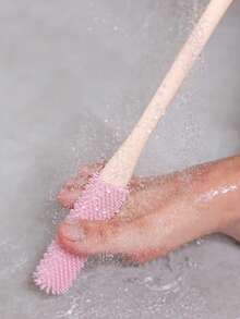 2pcs Toe Gap Cleaning Soft Bristle Foot Brush, Removes Dead Skin And Light Calluses, Foot Exfoliator, Essential For Foot Care, Handheld Foot Washer, Compact & Portable, Durable Bristles, Hygienic Material, Wound Healing Remover, Essential For Beauty Enthusiasts, Personal Care Necessity - View 9