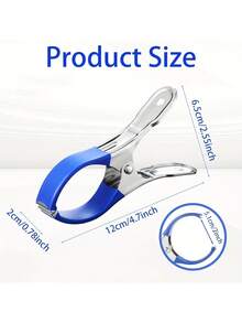 6pcs Durable Stainless Steel Pool Cover Clips With Plastic Handles - Heavy Duty Spring Clamps For Secure Pool Cover And Photography, Fashion Metal Clips With Sturdy Plastic Handles For Drying Quilts - A - View 7
