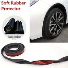 1pc Matte PVC Fender Flare Protector, Anti-Scratch, Anti-Collision Protective Strip For Car Front Fender - A - View 7