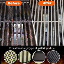 Bristle Grill Brush Outdoor Grill,  Non-Metal BBQ Grill Cleaner Outdoor Grills Griddles, Heat Resistant Grill Cleaning Brush Fit  Blackstone Traeger, Men Dad - 駭刷 - 查看 5