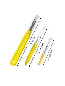 3pcs Seam Ripper Set, Suitable For Multiple Scenarios, Comes With Transparent Protective Cover, Prevent Blade From Scratching Hands When Not In Use, Applicable For Clothing Repair, Button Holes, Embroidery And DIY - Thread Remover - View 9