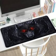 1入電競遊戲滑鼠墊 - 附可愛插圖圖案。大尺寸、防滑且可水洗的橡膠桌墊（辦公桌配件）。耐用、防污的遊戲滑鼠墊與桌面裝飾。電競玩家的理想禮物 - F - 查看 4