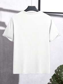 NEOREFINED Men's Slim Fit Casual Short Sleeve T-Shirt Set, Minimalist And Versatile Crew Neck T-Shirt Set - Putih - View 2