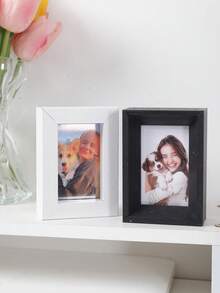 3-Inch Modern Minimalist Photo Frame, Desktop Mini 3" Picture Frame, Displays 2 Photos, Multi-Functional Decorative Stand - Multicolor - View 8