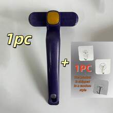 1pc Multi-Functional Rotating Cleaning Brush, Made Of Plastic, 360° Stiff Bristle Head, V-Shaped Connector, Suitable For Tile And Bathroom Crevice Cleaning, Can Clean Bathroom Crevices, Household Hard Crevices, Kitchen Rotating Crevices, Bathroom And Kitchen Accessories, Holiday Gift, Random Color And Style - Multicolor - View 17
