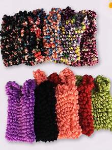 1/2 piezas Bolsa de compras plegable y reutilizable con textura de piña, bolsa de tela grande y portátil de gran capacidad para uso diario - Multicolor - Ver 7