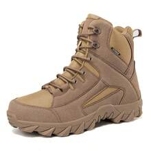 Plus Size Men's Tactical Boots, Shock-Absorbing Desert Combat Boots Suitable For Outdoor Training And Hiking - L7206 Khaki - View 3