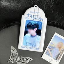 1个简约夏季蓝色 EN-HYPEN 小卡套，K-Pop En Day Dream 卡套，韩系ins风PU材质照片收纳包，3-3.5英寸适用，可收纳追星小卡、学生卡、餐卡、公交卡、包包挂件、课堂收纳展示卡 - 卡套 - 查看 4