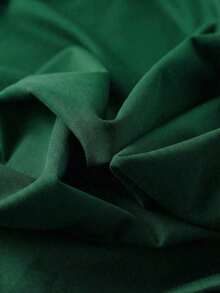 Blusa de manga corta y cuello redondo casual y elegante, adecuada para uso diario, ir al trabajo y salir, primavera/verano - Verde - Ver 10