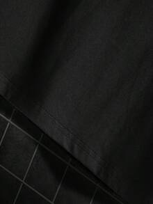 Camisetas con estampado de araña , playera de talla grande para hombre, camisetas de manga corta casuales de verano de moda, ropa deportiva para exteriores, ropa de ocio para hombres grandes y altos - Negro - Ver 4