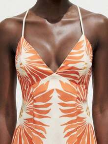 Vestido de tirantes finos con estampado floral elegante para mujer, diseño casual y moderno para vacaciones, vestido de vacaciones elegante para mujer, vestido maxi para mujer, atuendo para crucero, vestido de verano, vestidos de resort para mujer, atuendos de vacaciones estilo bohemio, ropa de playa para mujer, estilo de concierto de música country, ropa estilo western, moda casual nómada, boho, versátil para todas las estaciones, moda urbana moderna, ropa casual de negocios para mujer, atuendo de oficina, estilo discreto de "Old Money", elegante y sofisticado, ropa de alta calidad para ir al trabajo, vestidos de verano para mujer. - Multicolor - Ver 5