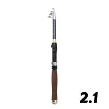 Lerutwis 1pc 1.8m-3.0m Telescopic Fishing Rod With Optional Reel, Cork Handle, Fiberglass Solid Sturdy Fishing Pole, Multi-Function Spinning Rod, Portable Travel Fishing Gear - Multicolor - View 15
