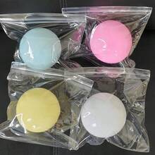 10cm Extra Large Fluid Cheese Ball Stress Relief Bouncy Ball, Large Slow Rebound Squishy Toy, Soft Slime-Like Q-Elastic Daifuku Squeeze Toy, Musical Toy, Travel Toy, Classroom Stress Relief Toy, Mini Bathroom Toy, Christmas Stationery Stress Ball, Birthday Gift, Easter Gift, Valentine's Day Gift, Perfect Gift - Multicolor - View 13