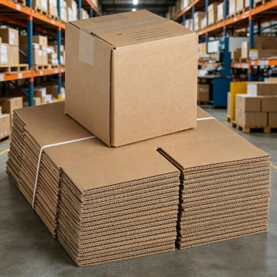 6x6x6 Inch  Shipping Box Set, 30-Count Heavy Duty Corrugated Mailer Boxes, -Friendly Bulk Packaging Boxes For Small Business Shipping - 30 - View 1