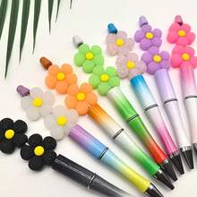 2/3/5/7Pcs Macaron Color Soft Rubber Flower Accessories DIY Handmade Hair Clip Hair Tie Materials Cream Glue Phone Case Decoration Accessories Colorful 3D Small Flower Ornaments Random Style Color - Multicolor - View 5