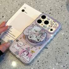 Giá đỡ điện thoại từ tính xoay hình chú chó bông, giá đỡ điện thoại tiện dụng khi xem phim truyền hình, giá đỡ điện thoại từ tính chống trượt (không bao gồm ốp điện thoại) - Nhiều màu - Xem 6