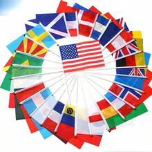50pcs 2026 World Cup National Hand Held Flags, Cheering Flags, Small Flags, Small Red Flags, Colorful Flags, Tour Guide Flags - Multicolor - View 13
