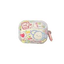 Painted Graffiti 1pc Compatible With Apple Bluetooth Headset Protective Cover Airpodspro2 Protective Case Airpods3 Color Line Puppy - Multicolor - View 5