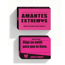 Amantes Extremos - Juego de cartas en español para parejas. Pon a prueba tu lado salvaje con indicaciones interactivas. Diseñado para que dos personas compartan secretos y romper el hielo. Perfecto para una cita. - Multicolor - Ver 2