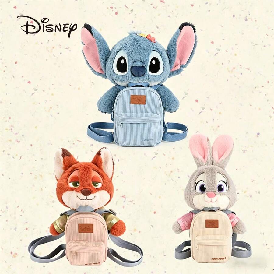 Disney 1pc Stitch Backpack Judy Backpack Birthday Gift Outdoor Leisure Backpack School Backpack Souvenir - Multicolor - View 1