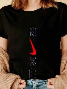 Women T-Shirts - Black - View 3