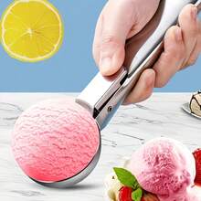 Muỗng múc kem và trái cây bằng thép không gỉ, bền chắc, hình cầu, thích hợp cho dưa hấu, dưa lưới và đu đủ. - Bạc - Xem 11
