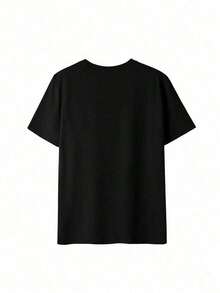 Camiseta playera t-shirt mujer cuello redondo manga corta casual cómoda diario estampado New York Brooklyn ciudades letras urbana - Negro - Ver 2